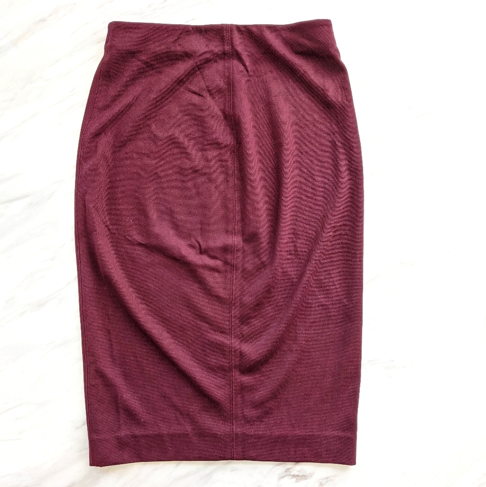 Wilfred (Aritzia) Tube Pencil Skirt Maroon
